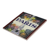 Parijs: Poster keramische tegels Tegeltje (Zijkant)