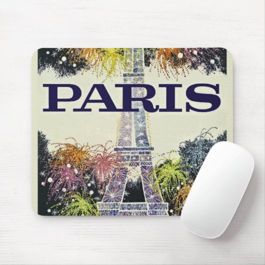 Parijs: Poster Muismat (Met muis)