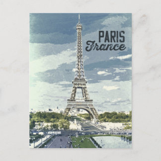 Parijs, Poster Retro Artwork, Frankrijk Briefkaart