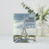 Parijs, Poster  Retro Artwork, Frankrijk Briefkaart (Staand voorkant)