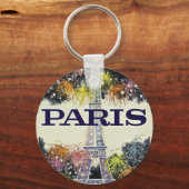 Parijs:Poster Sleutelhanger (Voorkant)