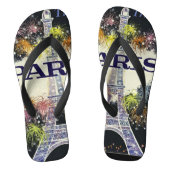 Parijs: Poster Teenslippers (Voetbed)