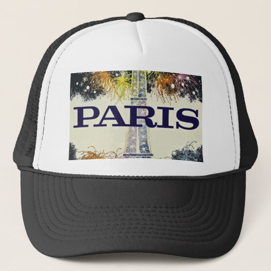 Parijs: Poster Trucker Hat Trucker Pet (Voorkant)