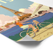 Parijs - Poster voor reizen met Vintage (Hoek)