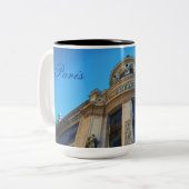 Parijs. Printemps Tweekleurige Koffiemok (Voorkant links)