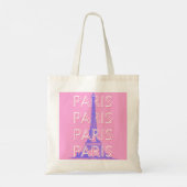 Parijs Reis Kunst, Reis Kunst, Roze Tote Bag (Achterkant)