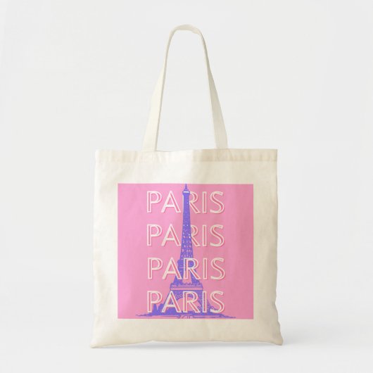 Parijs Reis Kunst, Reis Kunst, Roze Tote Bag (Voorkant)