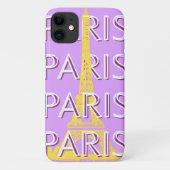 Parijs, reiskunst, minimalistisch, pastelreiskunst Case-Mate iPhone case (Achterkant)