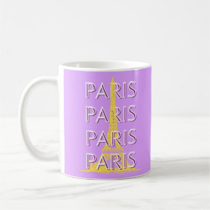 Parijs, reiskunst, minimalistisch, pastelreiskunst koffiemok