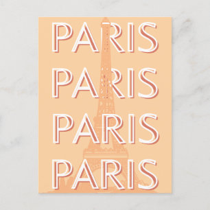 Parijs, Reiskunst, Pastelreizen Kunst Feestdagenkaart