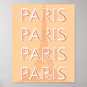Parijs, Reiskunst, Pastelreizen Kunst Poster