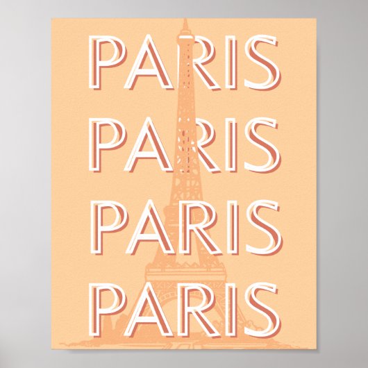Parijs, Reiskunst, Pastelreizen Kunst Poster (Voorkant)
