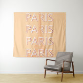 Parijs, Reiskunst, Pastelreizen Kunst Wandkleed (In Situ (horizontaal))