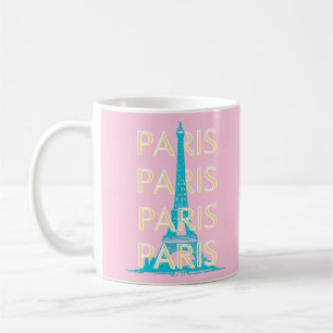 Parijs Reiskunst, Reiskunst, Preppy, Roze Koffiemok