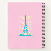 Parijs Reiskunst, Reiskunst, Preppy, Roze Notitieboek (Achterkant)