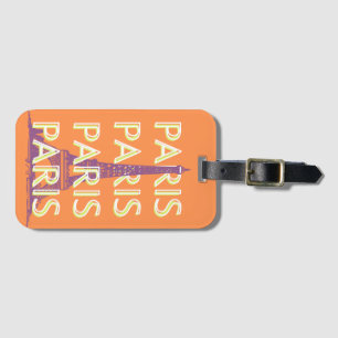 Parijs, Reiskunst, Retro Reiskunst Bagagelabel