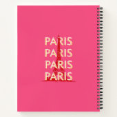 Parijs, Reiskunst, Retro Reiskunst, Roze Notitieboek (Achterkant)