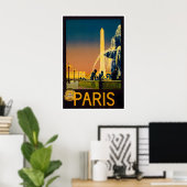 Parijs Reisposter Frans Kunstwerk Frankrijk Print (Thuiskantoor)
