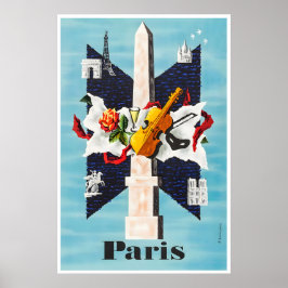 Parijs Reisposter Franse Print Frankrijk Kunst