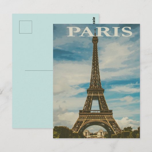  Parijs-reizen Briefkaart (Voorkant / Achterkant)