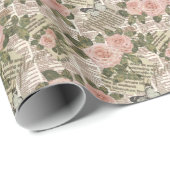 Parijs Reizen: krant Wallpaper. Cadeaupapier (Rol Hoek)