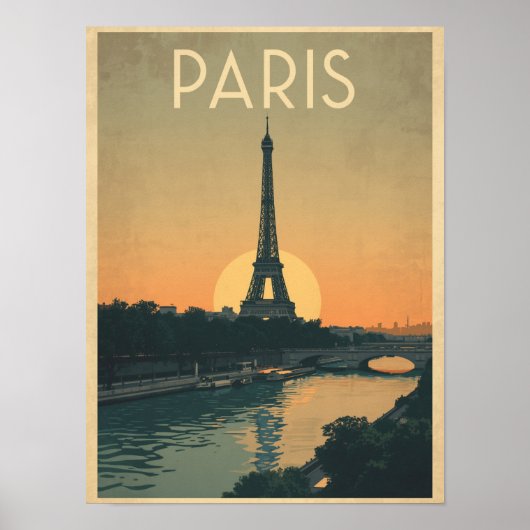  Parijs-reizen Poster (Voorkant)