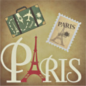 Parijs, reizen sticker (Voorkant)