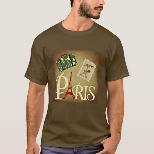 Parijs, reizen t-shirt (Voorkant)