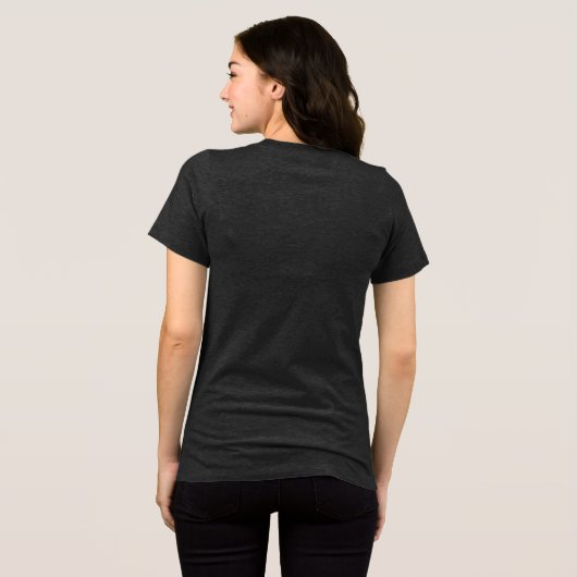 Parijs roept Design Tri-Blend Shirt (Achterkant volledig)