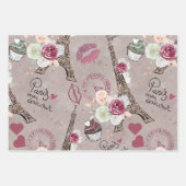 Parijs Romance, Franse stijl Inpakpapier Vel (Voorkant 3)