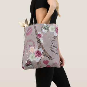 Parijs Romance, Franse stijl Tote Bag