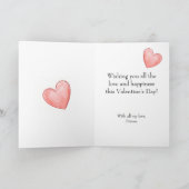 Parijs' Romantische Valentijnsdag Kaart (Binnen)