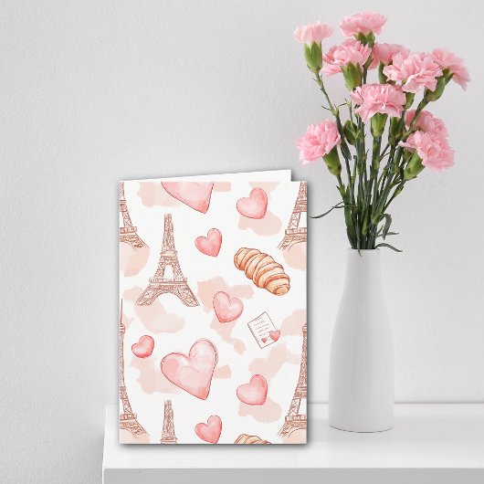 Parijs' Romantische Valentijnsdag Kaart