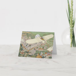 Parijs-Rome Monoplane Beaumont Le Gagnant Bleriot Feestdagen Kaart