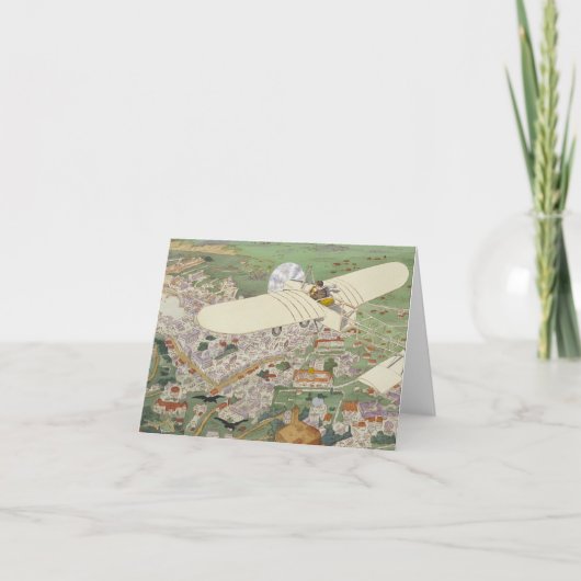 Parijs-Rome Monoplane Beaumont Le Gagnant Bleriot Feestdagen Kaart (Voorkant)