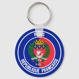 Parijs Rond Embleem Sleutelhanger
