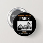 Parijs Ronde Button 5,7 Cm (Voorkant /achterkant)