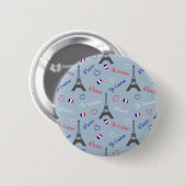 Parijs Ronde Button 5,7 Cm (Voorkant /achterkant)