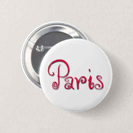 Parijs Ronde Button 5,7 Cm (Voorkant /achterkant)