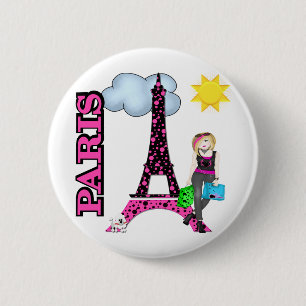 Parijs Ronde Button 5,7 Cm