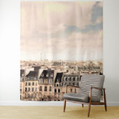 Parijs Rooftops Uitzicht | Achtergrond van de muur Wandkleed (In situ)