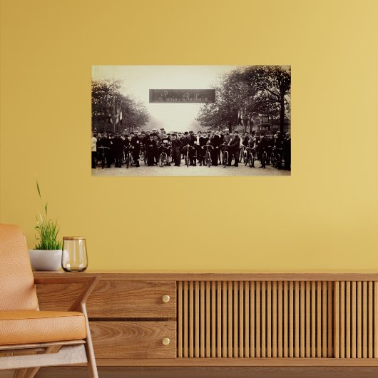 Parijs-Roubaix voor de start 19 april 1896 Poster (Woonkamer 2)