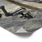 Parijs-Roubaix wielerwedstrijd 1907 kleur Redux Poster (Hoek)