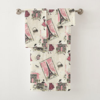 Parijs Roze Bad Handdoek