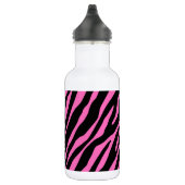 Parijs; Roze en zwarte zebra afdrukken Waterfles (Rechts)