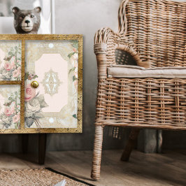  Parijs Roze Floral Franse XL-ontkoppeling Tissuepapier