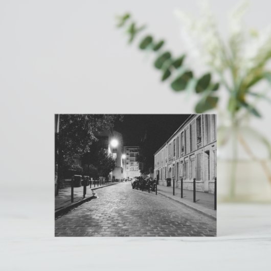 Parijs 's nachts briefkaart (Staand voorkant)