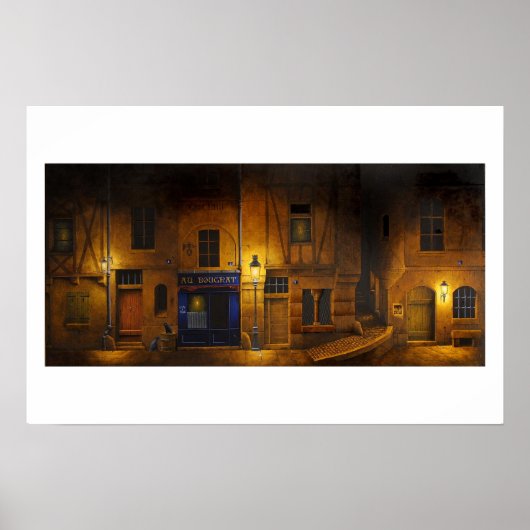 Parijs 's nachts poster (Voorkant)