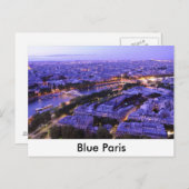 Parijs 's nachts, Seine Briefkaart (Voorkant / Achterkant)