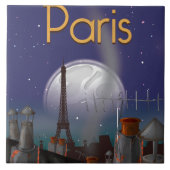 Parijs 's nachts tegeltje (Voorkant)